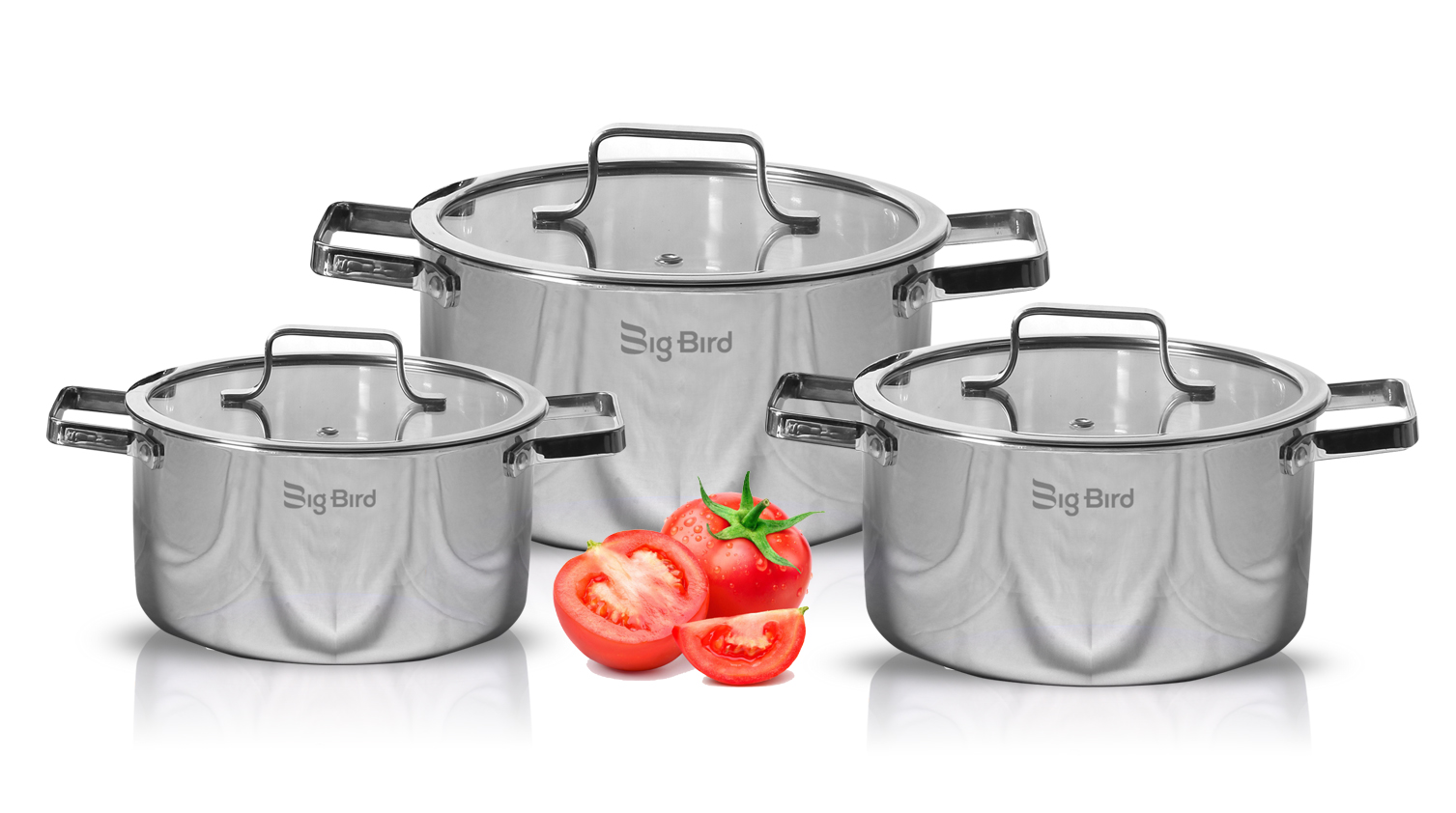 Bộ nồi liền khối 3 cái Big Bird